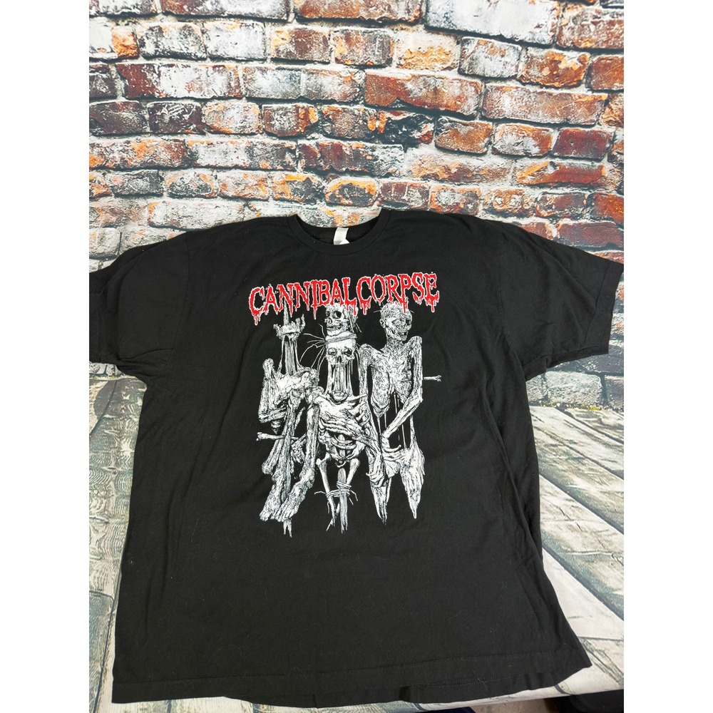 Cannibal Corpse European Tour 2024 Black Graphic T-Shirt Tultex 202 Mens XXL